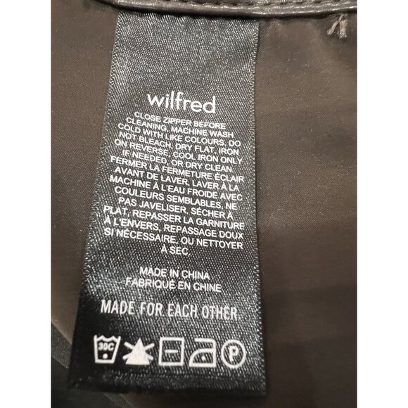 Aritzia $148 Women's 4 Wilfred The Melina Vegan Leather Pants Birch Brown NWOT - Picture 4 of 6